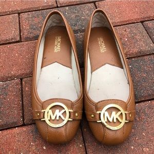 Michael Kors Fulton Ballet Flats Tan